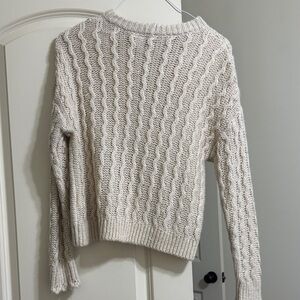 Cable Knit Cream Sweater
